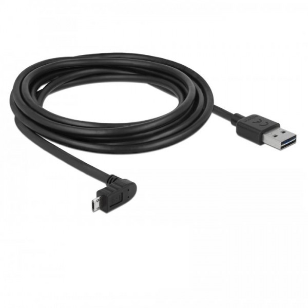 USB Ladekabel Datenkabel 3m 90° f. Garmin Camper 785 & Traffic