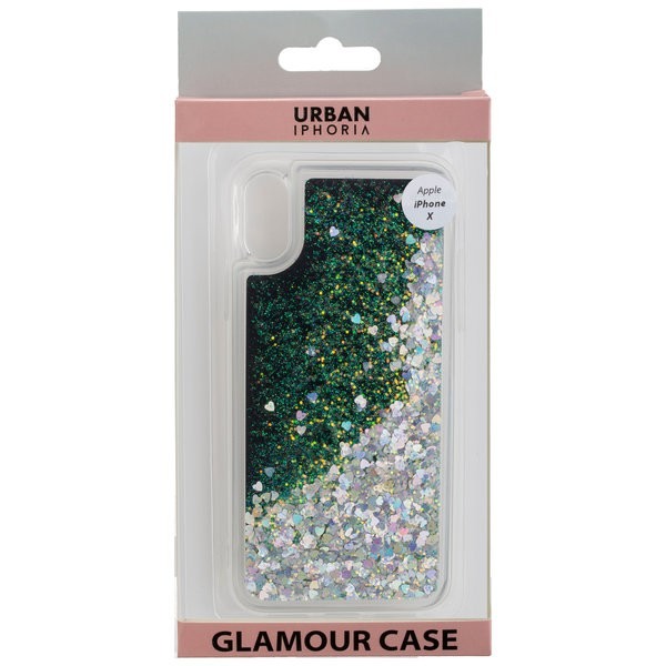 URBAN STYLE Back Cover GLAMOUR BLACK FRAME f. iPhone X